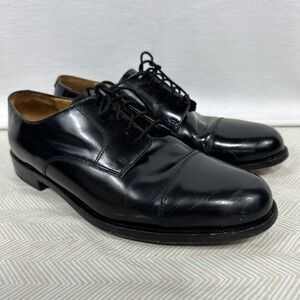Cole Haan Black Leather Dress Shoes‎ Men's Size 10.5D Lace Up Cap Toe Oxfords